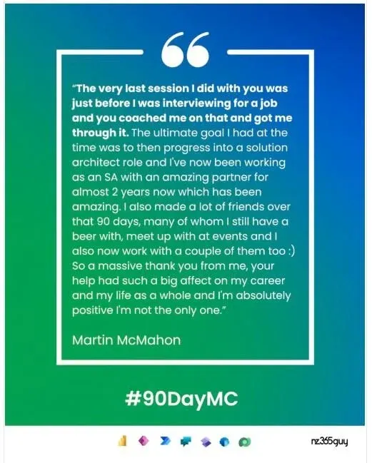 Martin McMahon's Solutions Architect Success Story