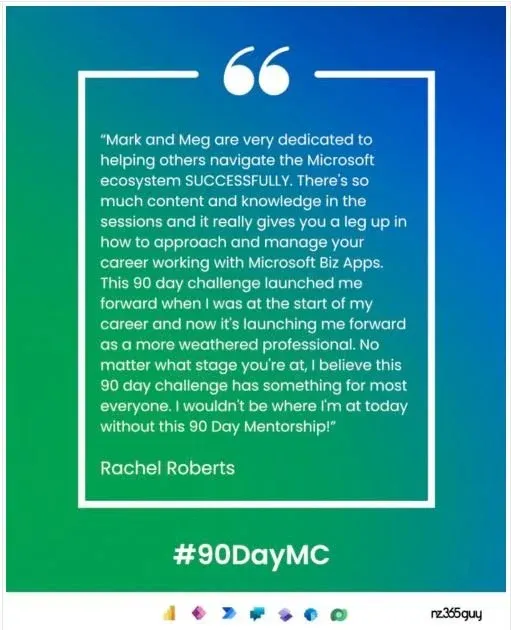 Rachel Roberts’ journey with the 90-day mentoring challenge