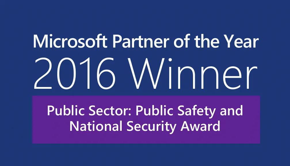 Microsoft Public Sector: Public Safety and National Security Partner of the Year