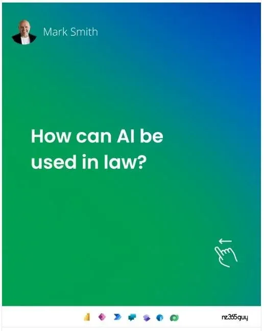 How can AI be used in law?