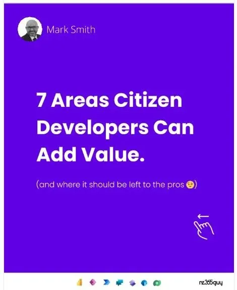 Citizen Developers can add value