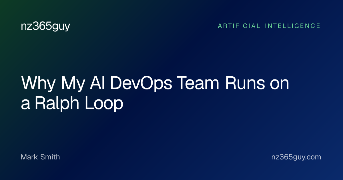 Why My AI DevOps Team Runs on a Ralph Loop